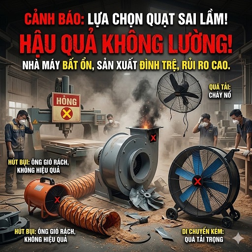 Những sai lầm khi mua quạt công nghiệp cho nhà máy