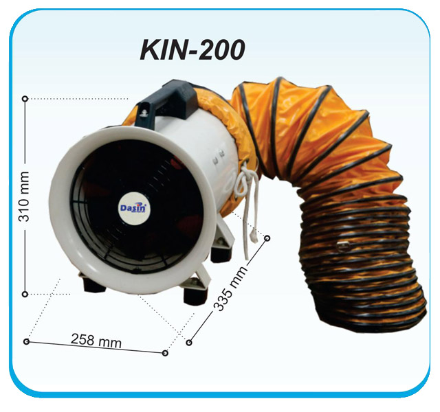 quạt hút gió kin 200 
