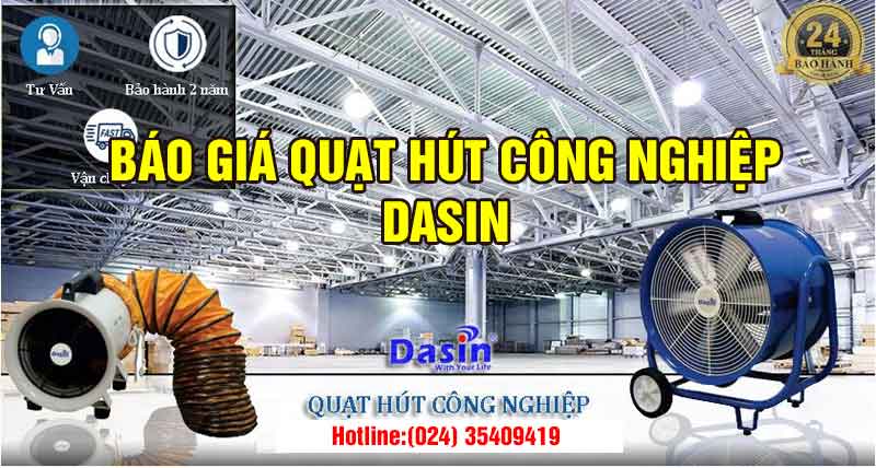 Báo giá phụ kiện ống gió mềm - quạt hút Dasin.
