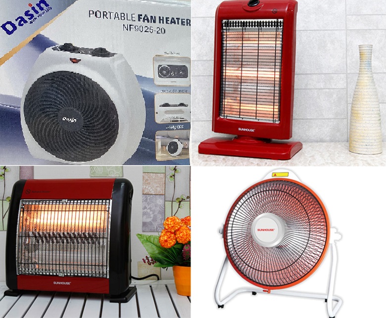các loại quạt sưởi mini 
