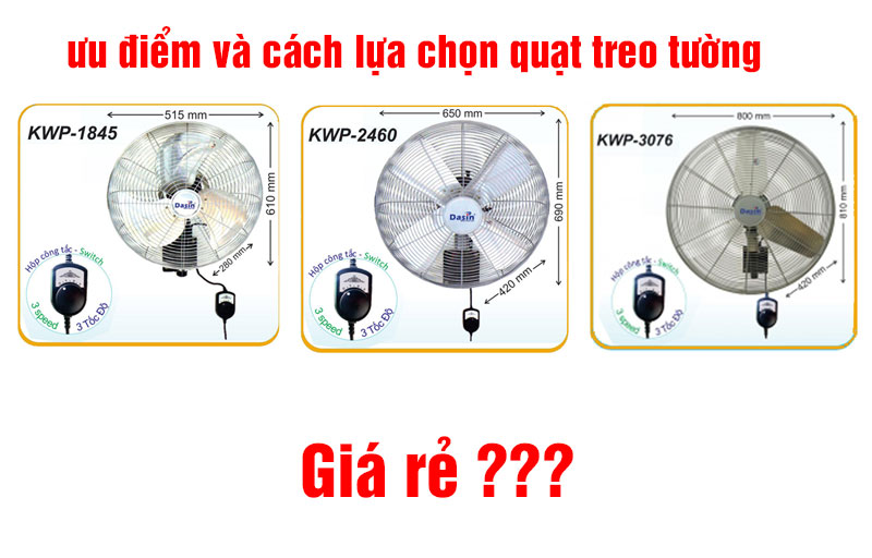Ưu điểm và cách lựa chọn quạt treo tường công nghiệp