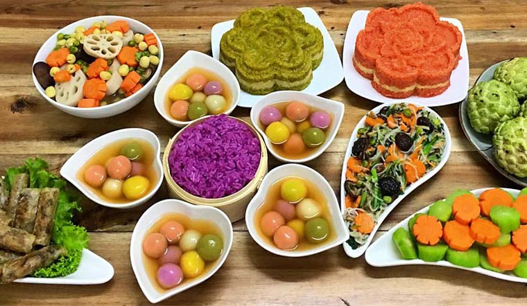 Nấu xôi dẻo ngon đơn giản bằng nồi cơm điện cúng Rằm tháng 7