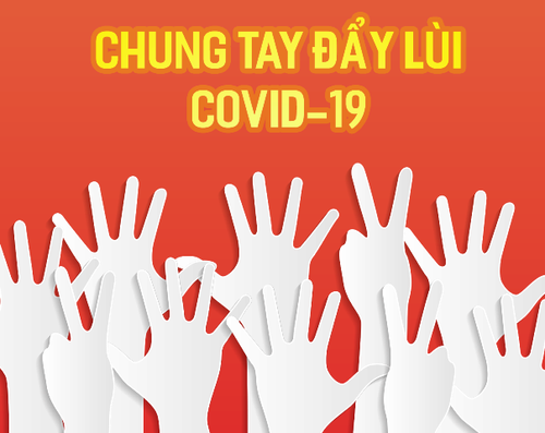 Cùng  chung  tay đẩy lùi dịch covid 19 