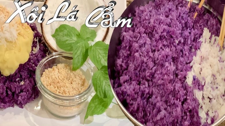 xôi lá cẩm 