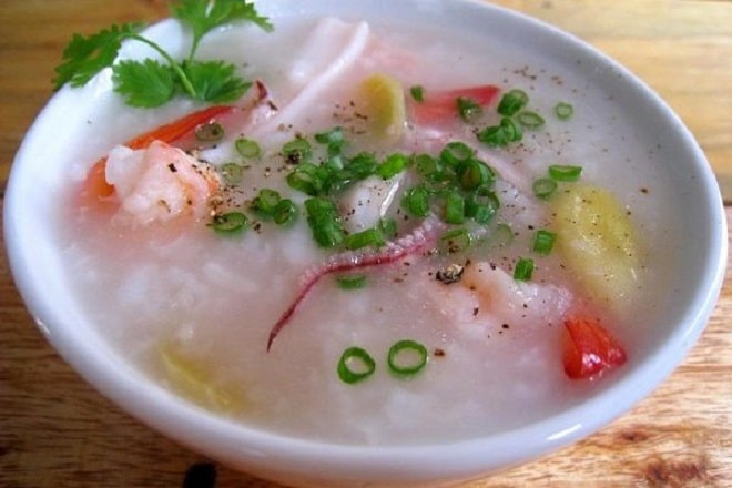 cháo hải sản 