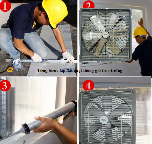 cách lắp đặt quạt thông gió 