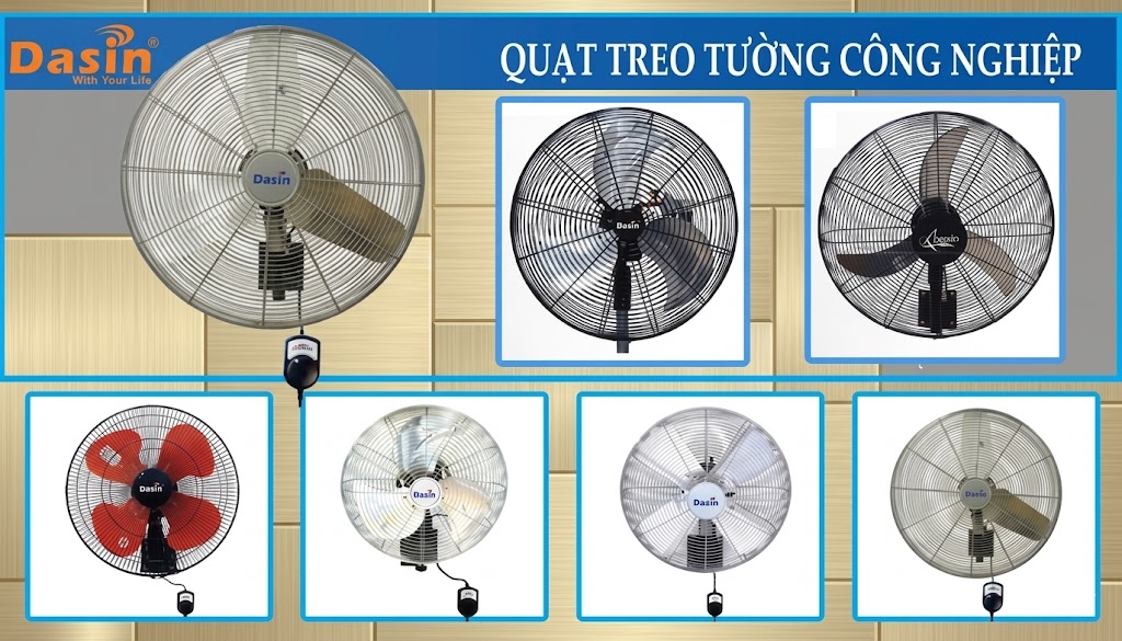 các loại quạt treo tường dasin 