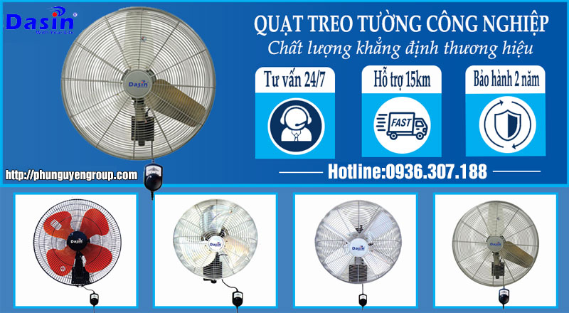 quạt treo công nghiệp dasin