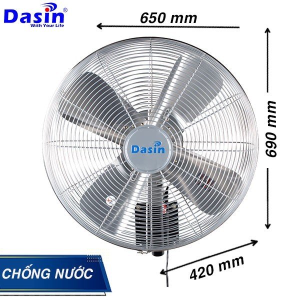 Quạt ngoài trời chống nước dasin 